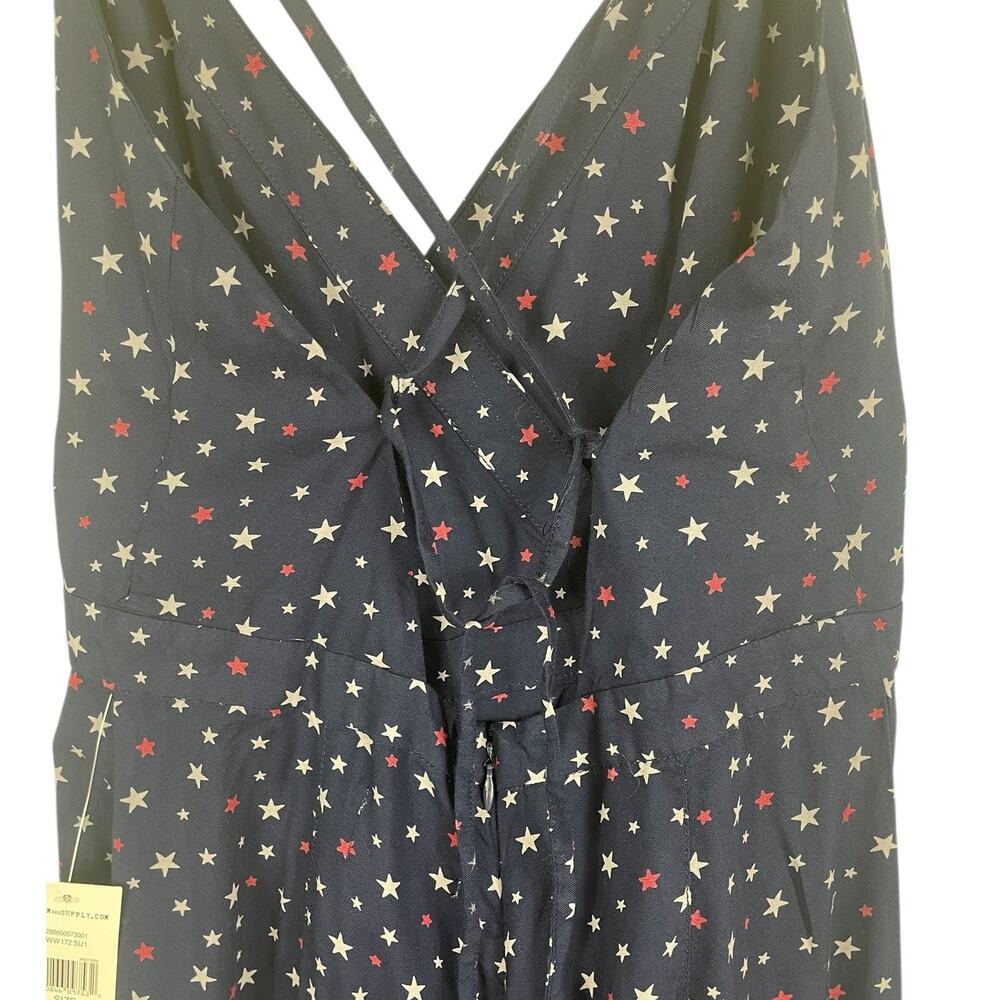 Denim & Supply Ralph Lauren Star Print Jumpsuit Classic Preppy Size 6 NEW - Picture 4 of 9